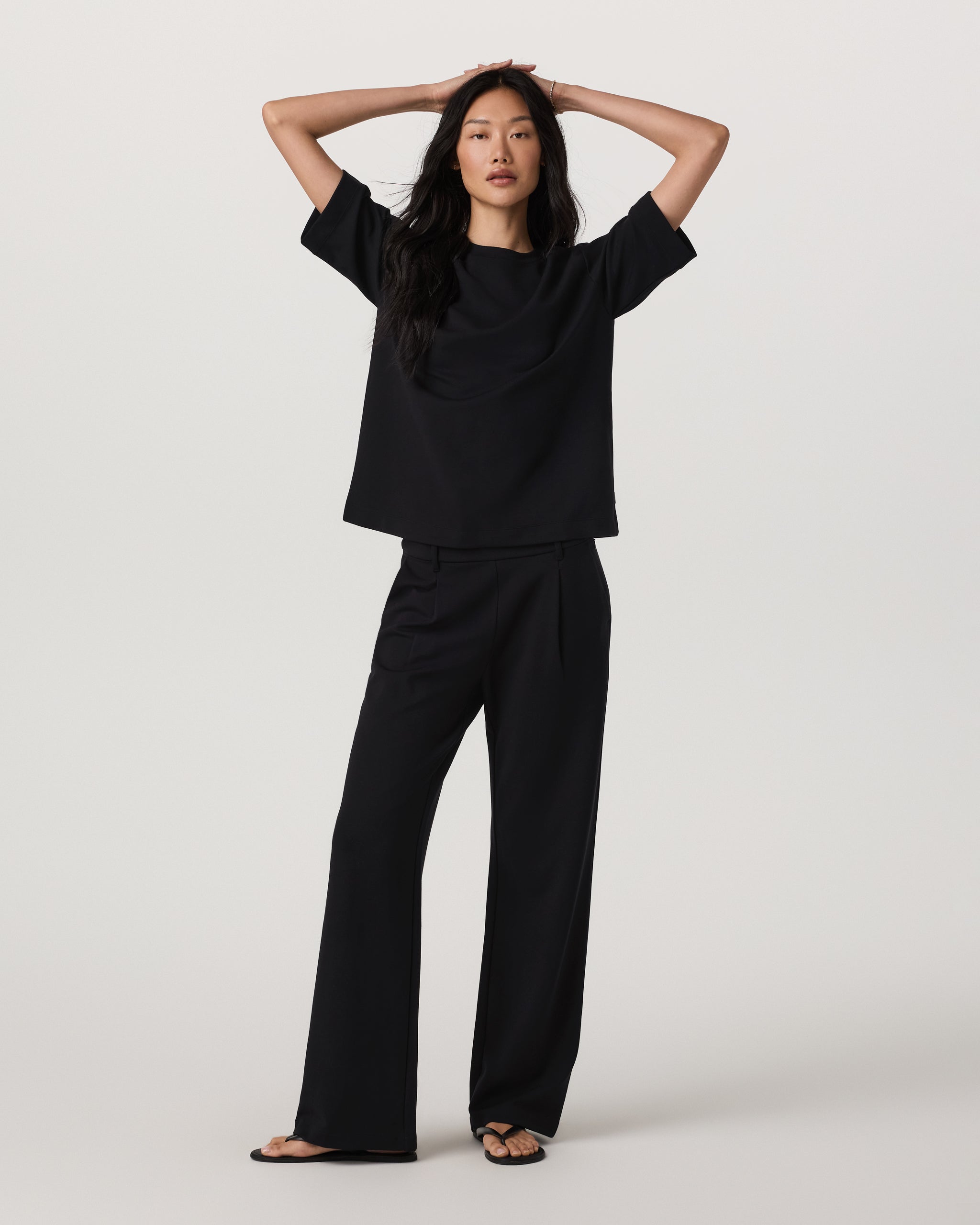 Maven Wideleg Pant | Black - Image 3