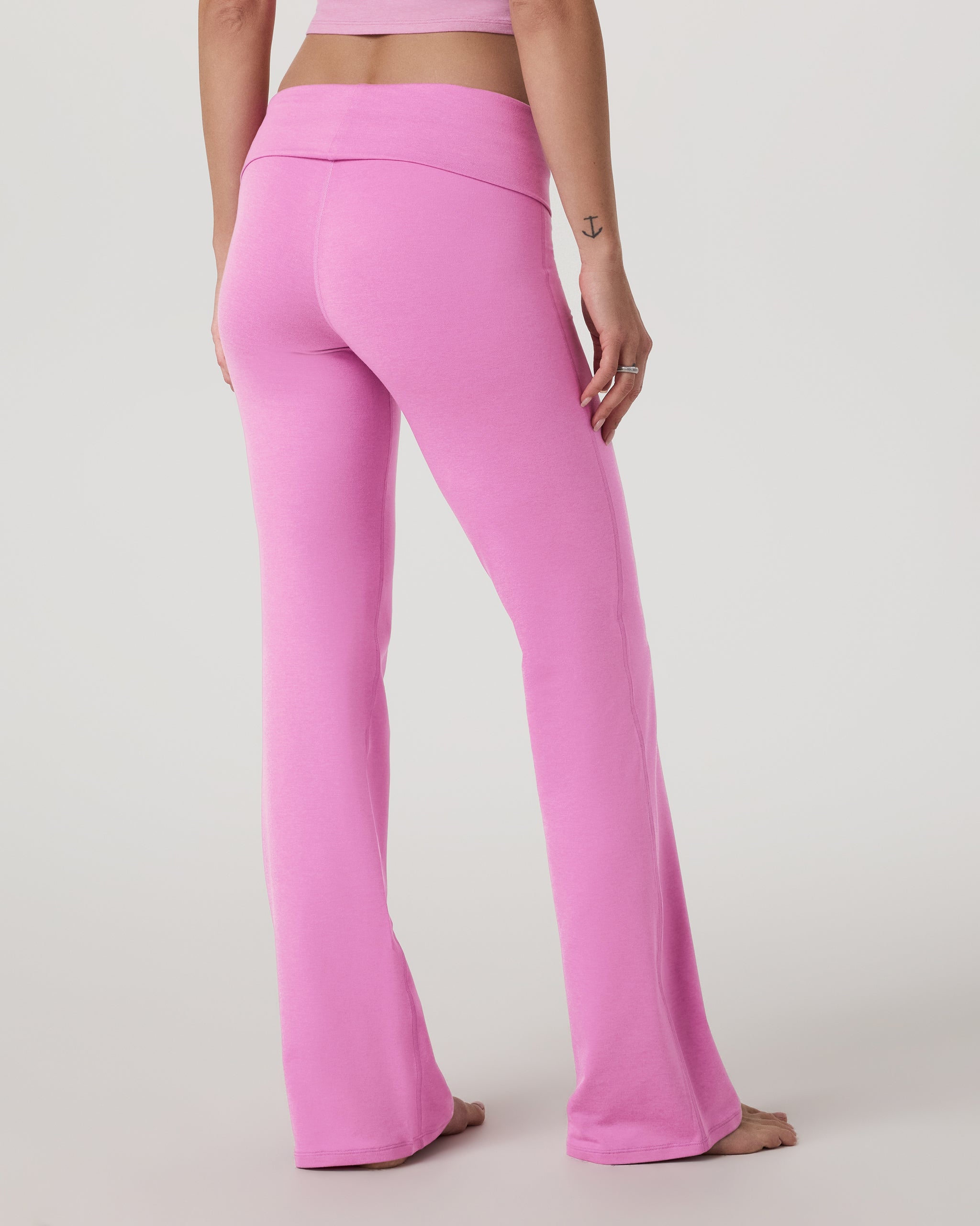 Halo Foldover Pant | Azalea Pink Heather - Image 5