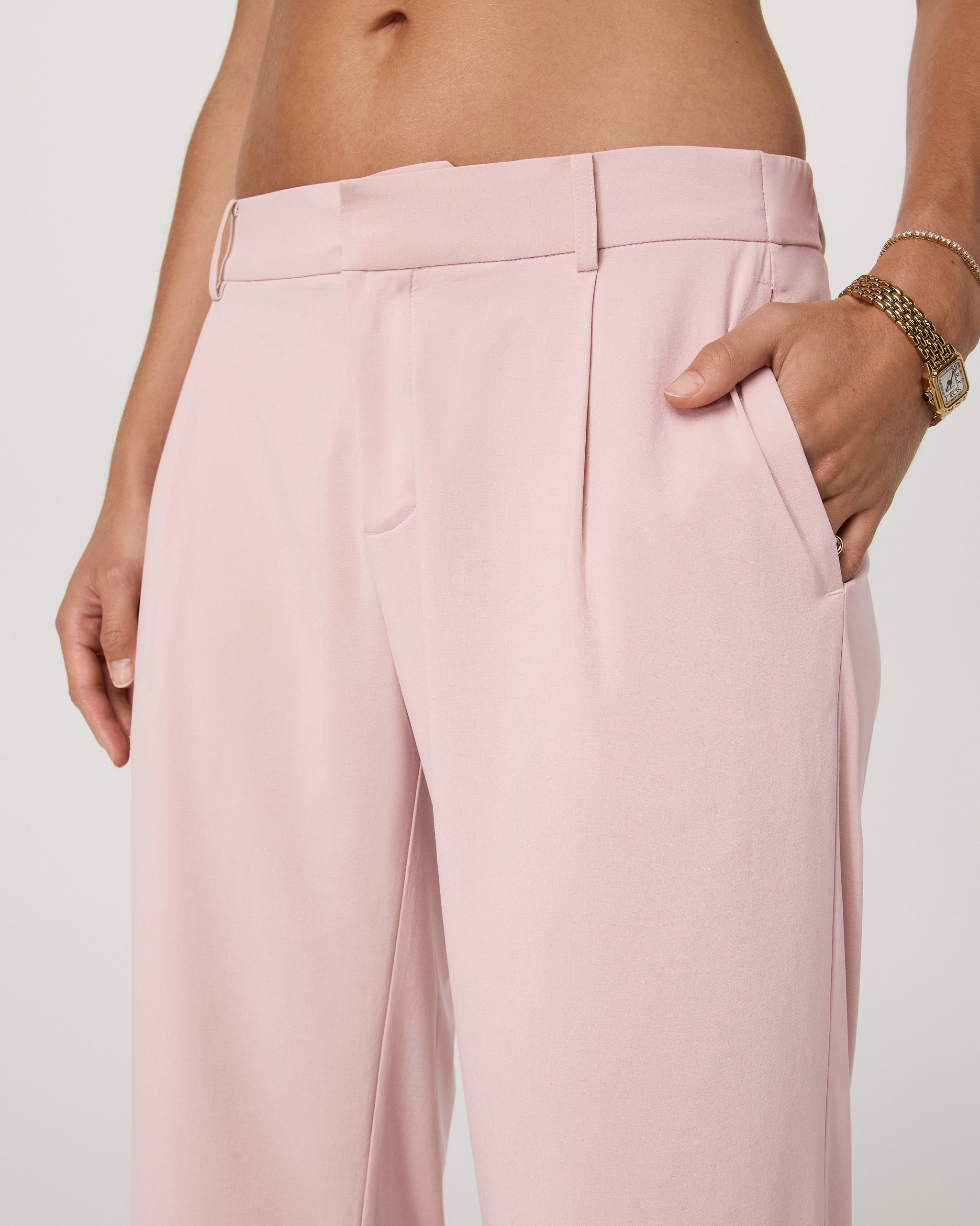 Villa Low Slung Trouser | Vintage Rose - Image 2