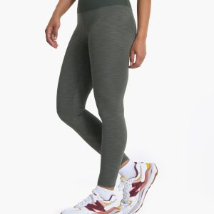 Lux Rib Studio Legging | Dusty Pine Heather