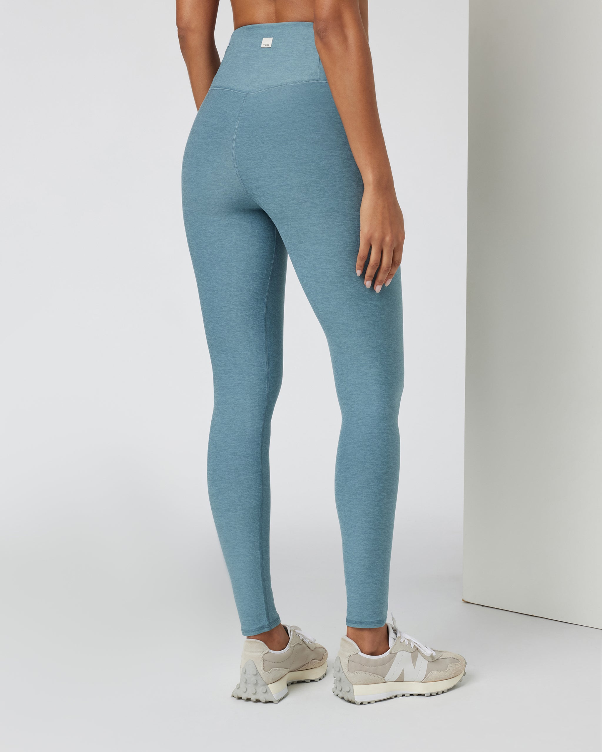 Clean Elevation Legging - Long | Smoke Blue Heather - Image 3