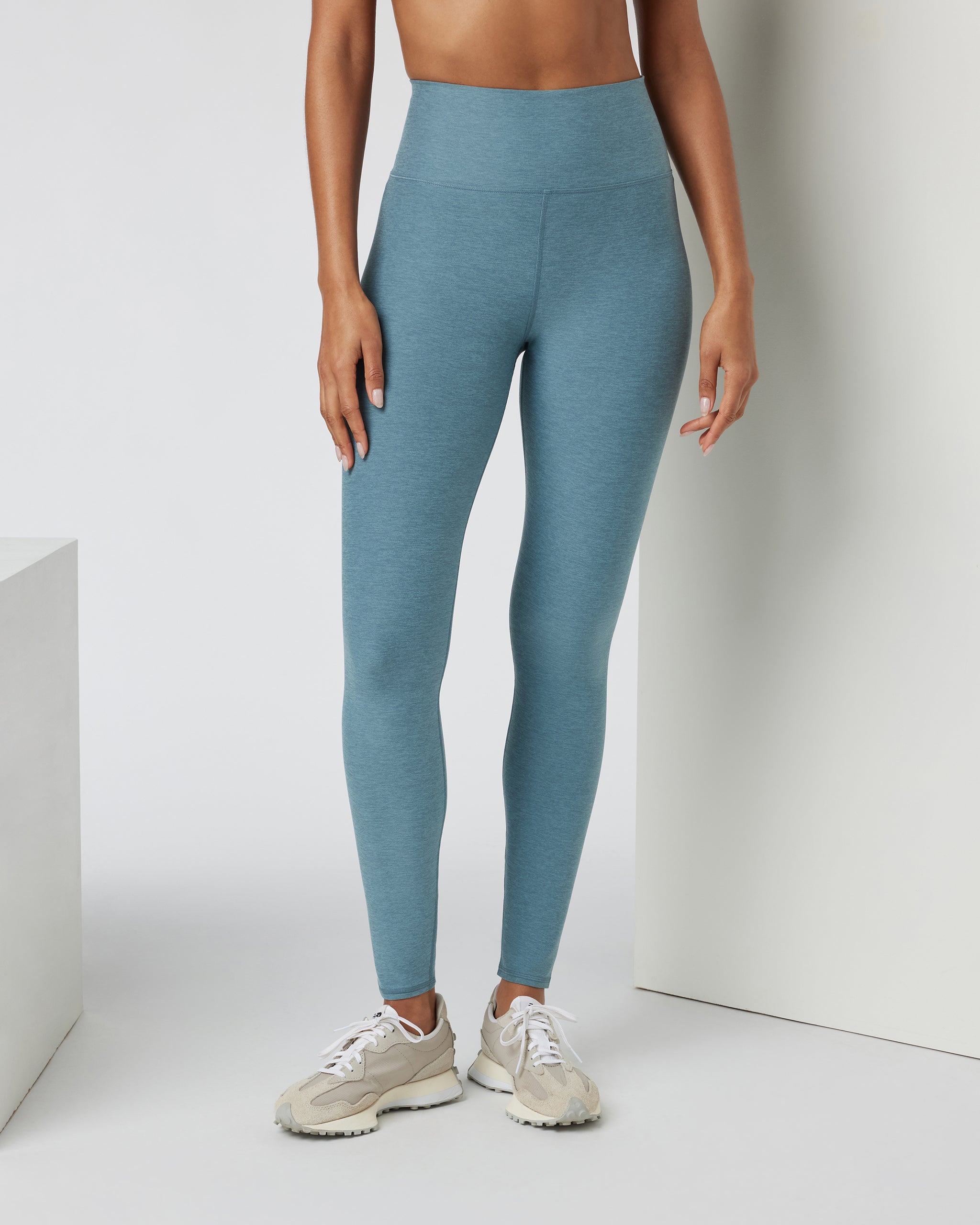Clean Elevation Legging - Long | Smoke Blue Heather