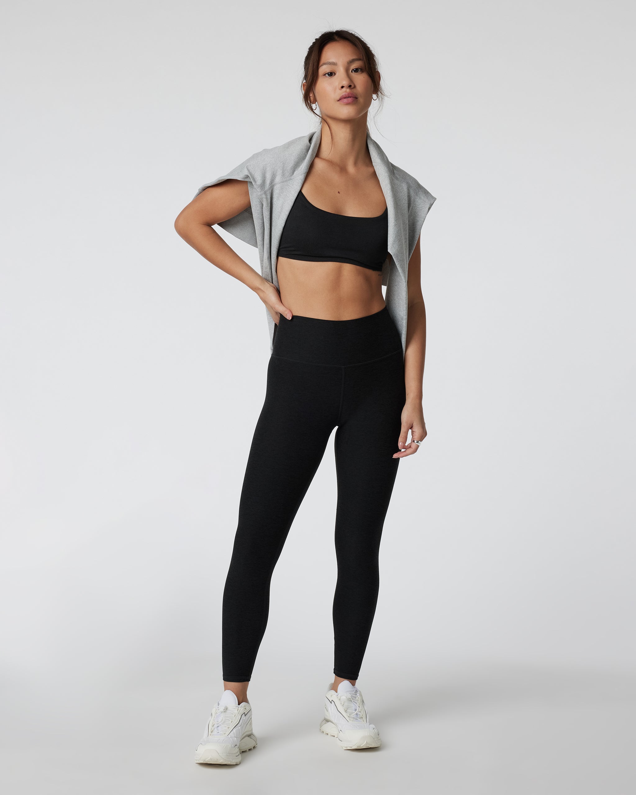 Clean Elevation Legging-Short | Black Heather - Image 2