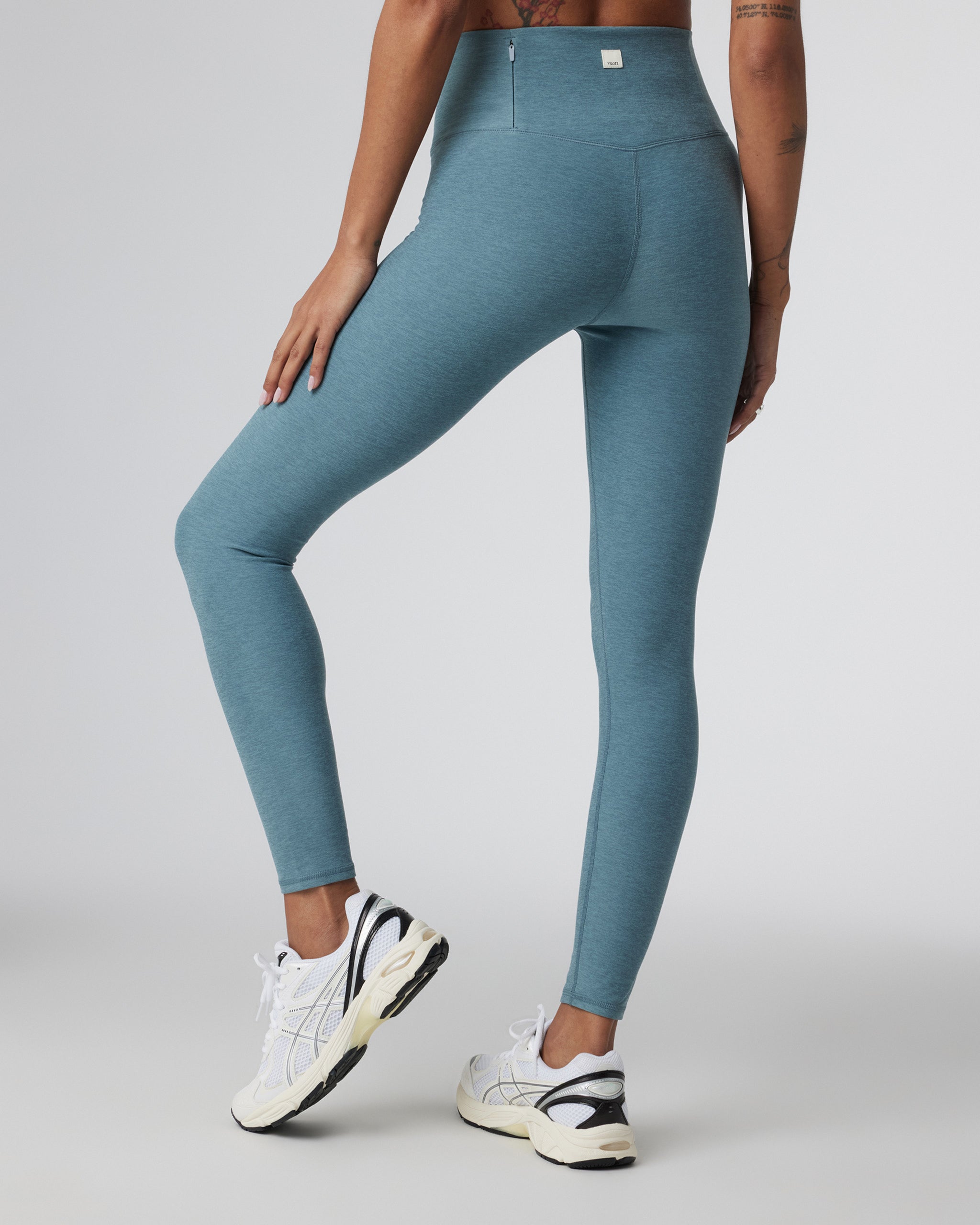 Clean Elevation Legging-Short | Smoke Blue Heather - Image 3