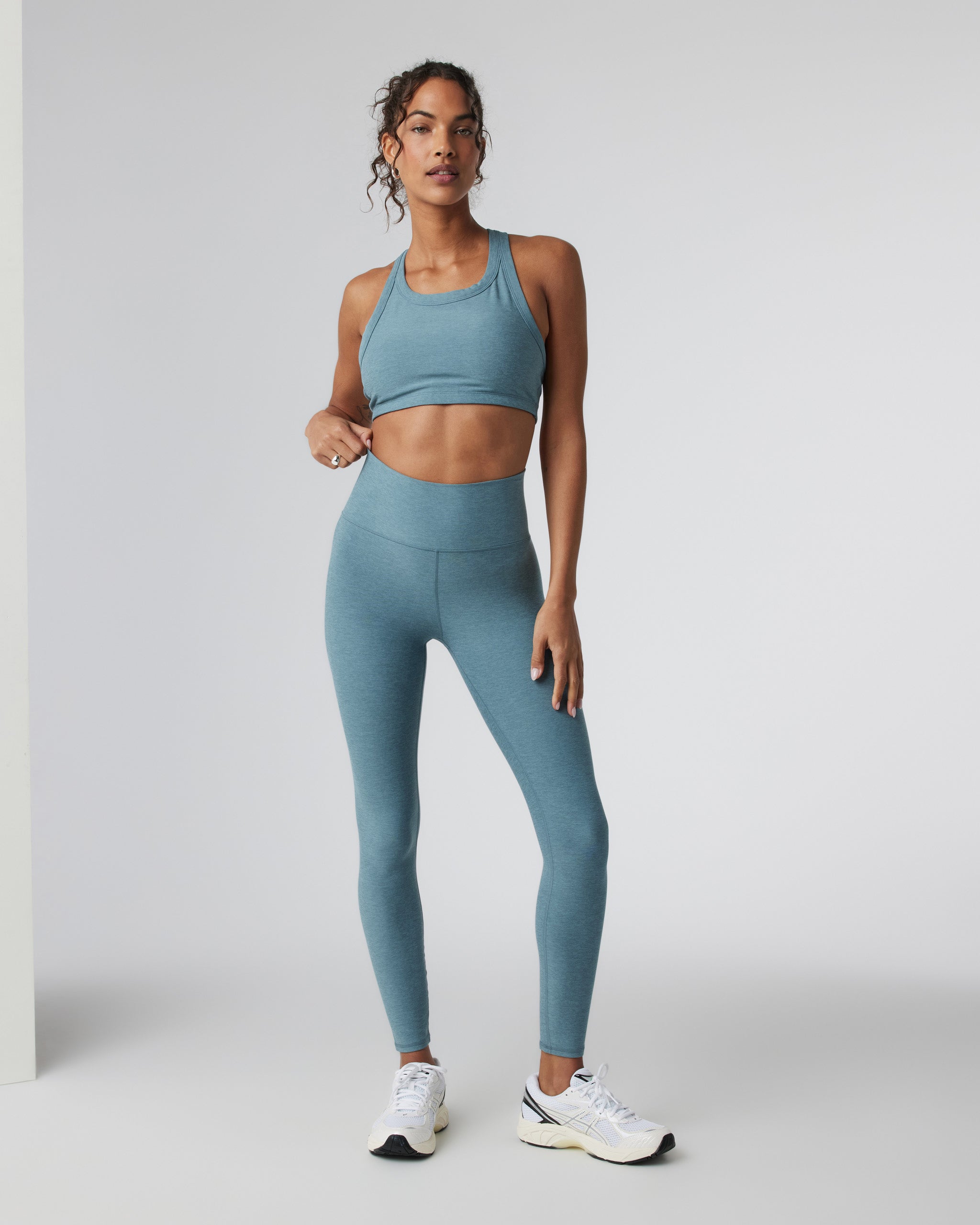 Clean Elevation Legging | Smoke Blue Heather - Image 2