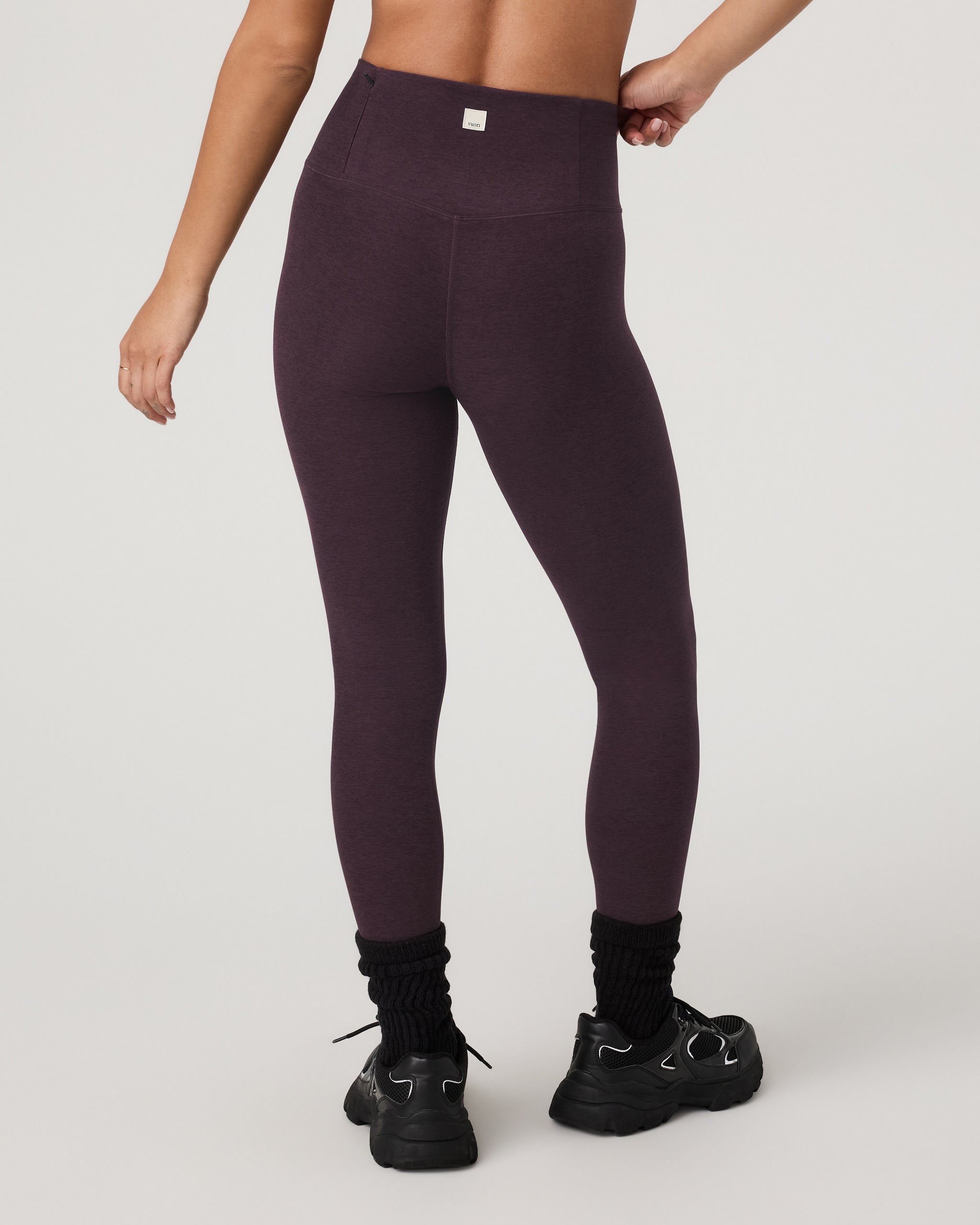 Clean Elevation Legging-Long | Raisin Heather - Image 3