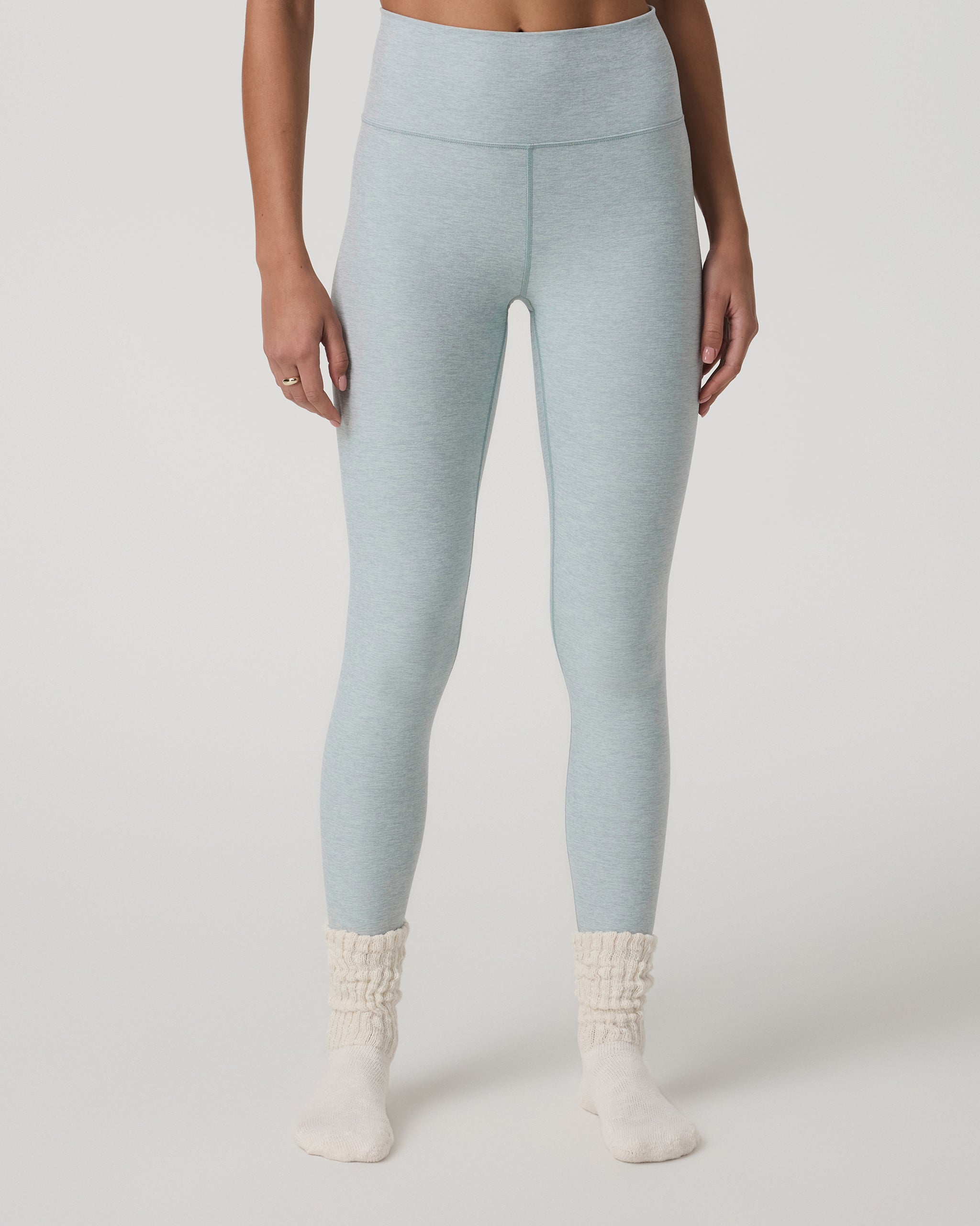 Clean Elevation Legging - Short | Blue Haze Heather - Image 2