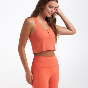 Cove Crop Tank | Grapefruit
