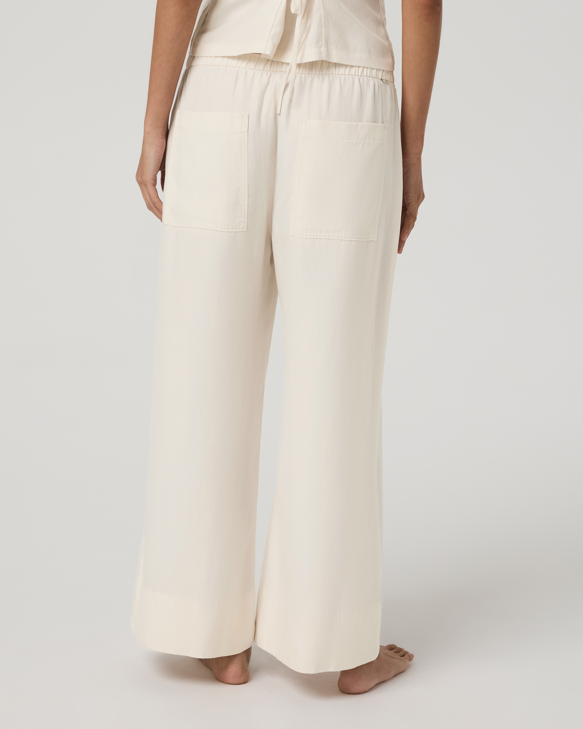 Trestles Twill Crop Wideleg Pant | Natural - Image 3