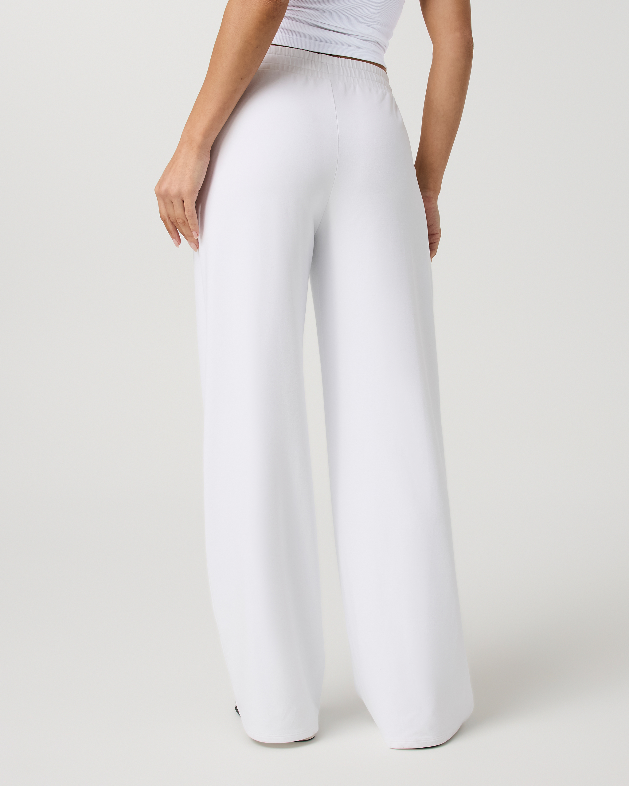 Halo Essential Wideleg Pant | White - Image 3