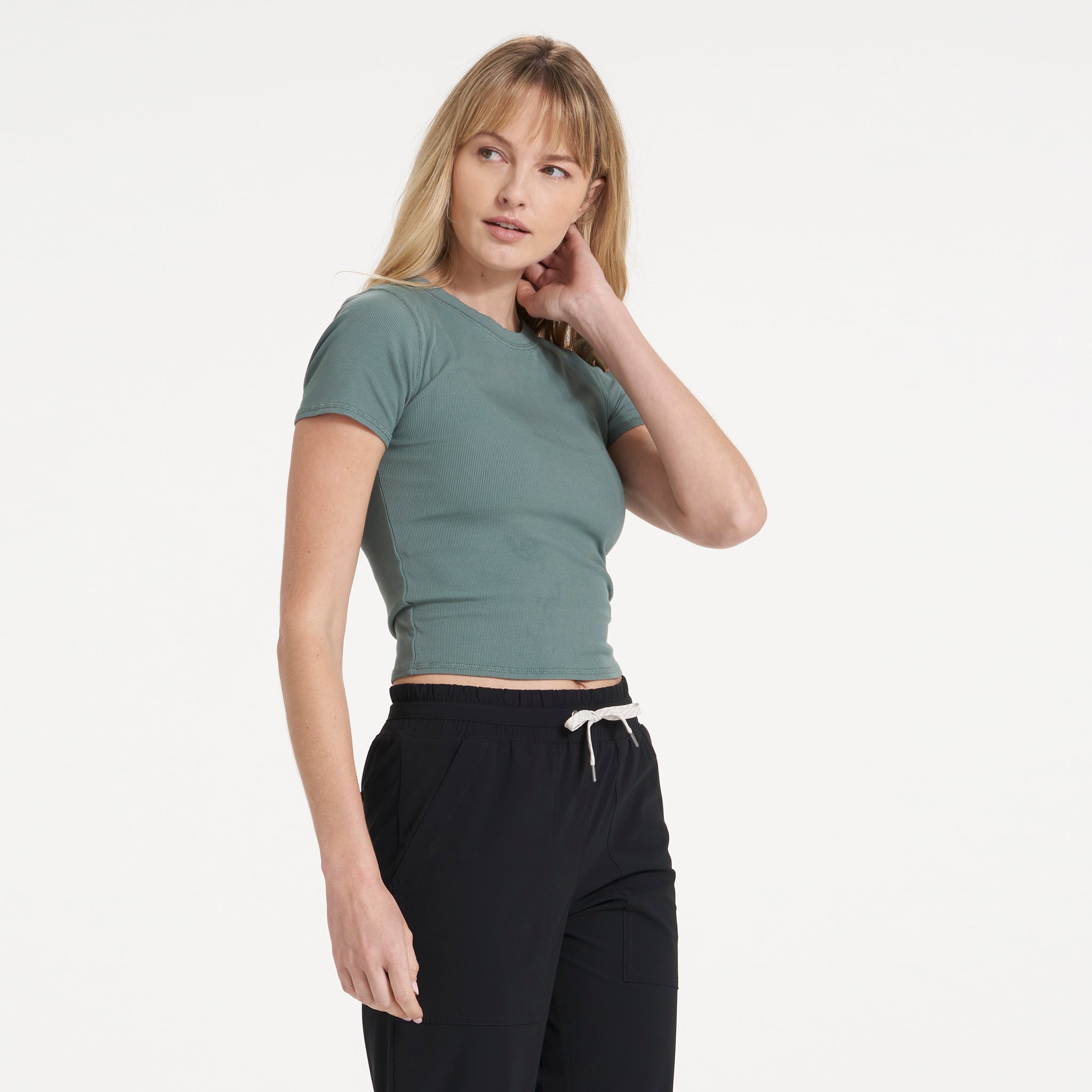 Pose Fitted Tee | Kelp - Image 2