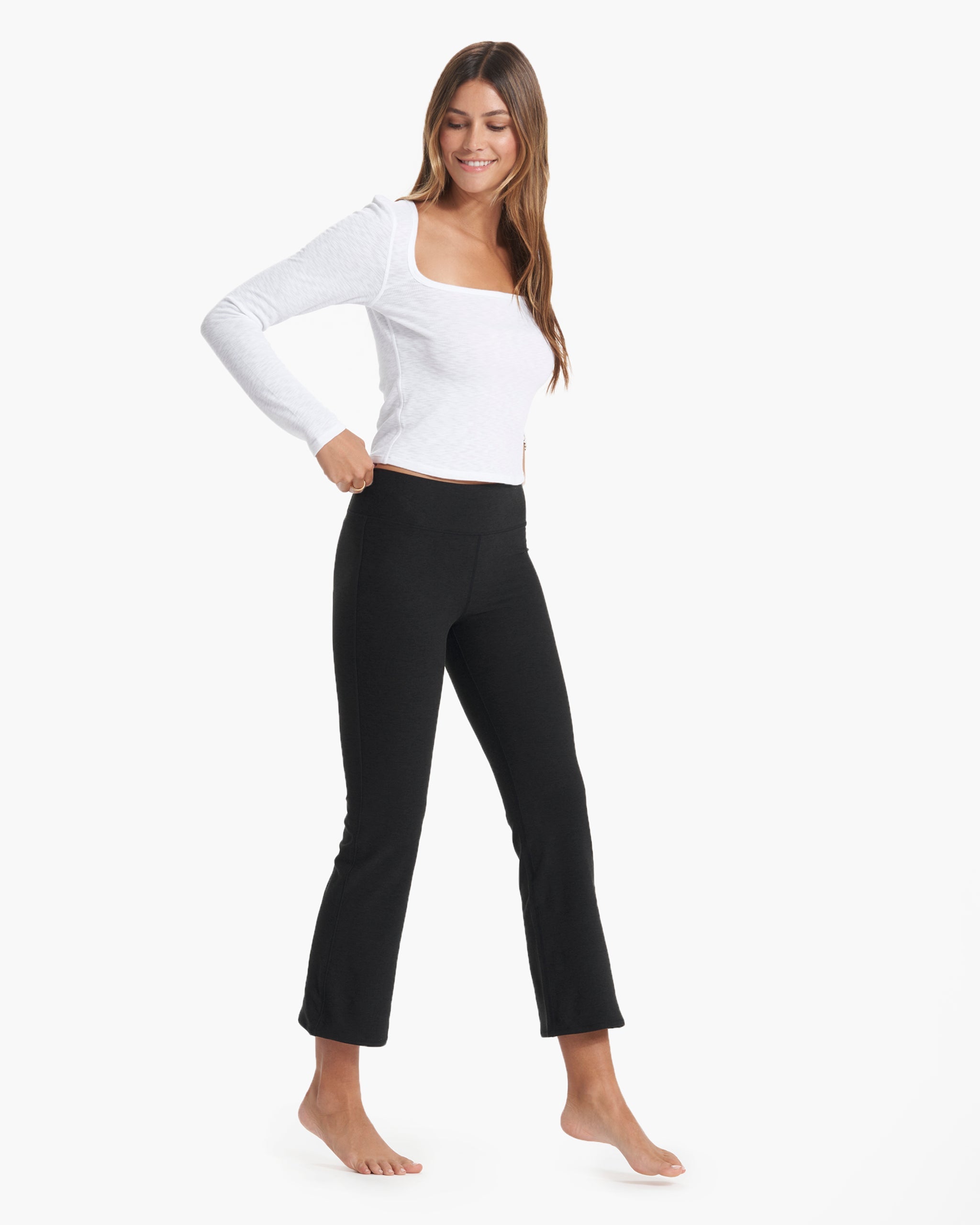 Mid Rise Elevation Slim Bootcut | Black Heather - Image 4