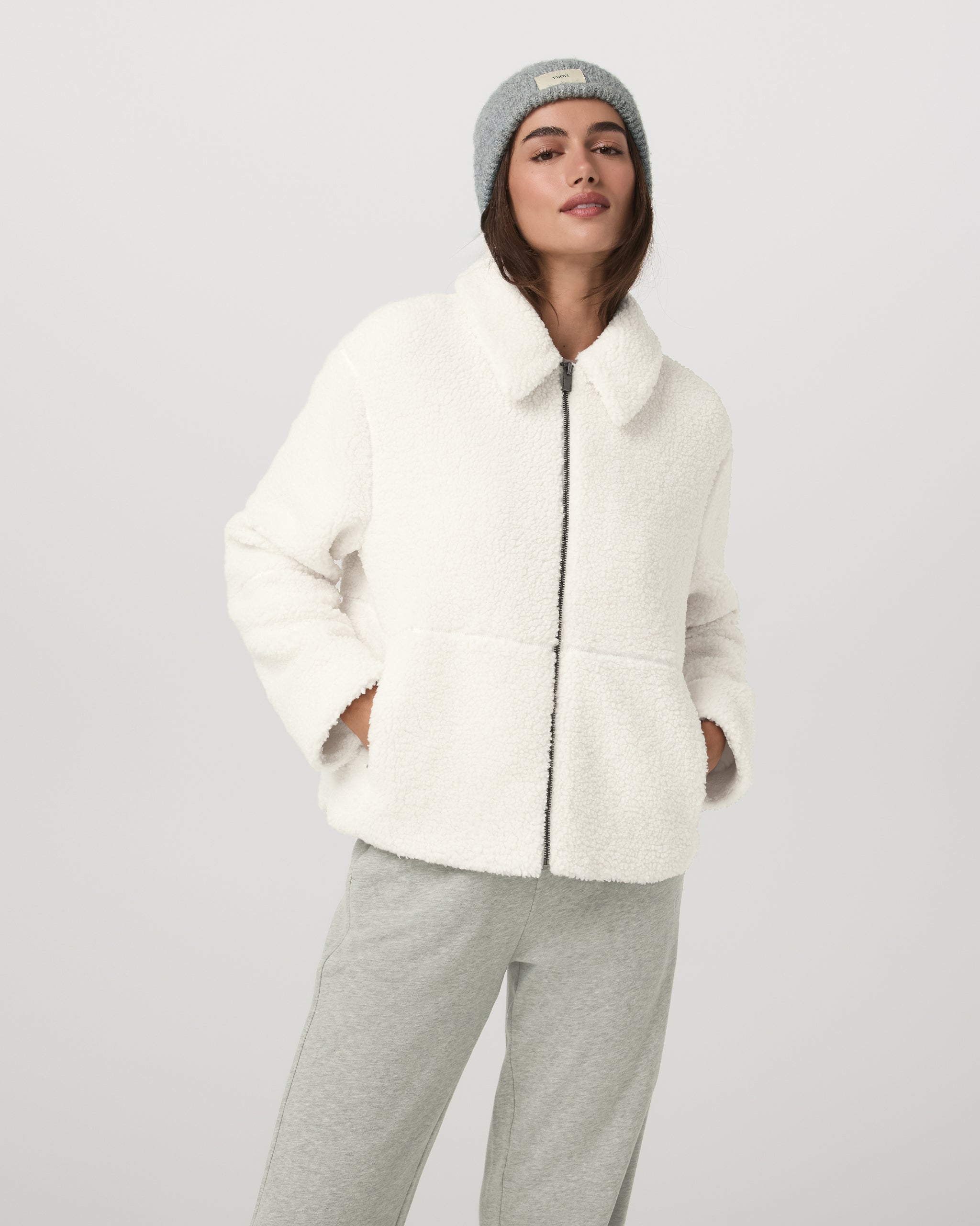 Lou Full Zip Jacket | Marshmallow - Image 2
