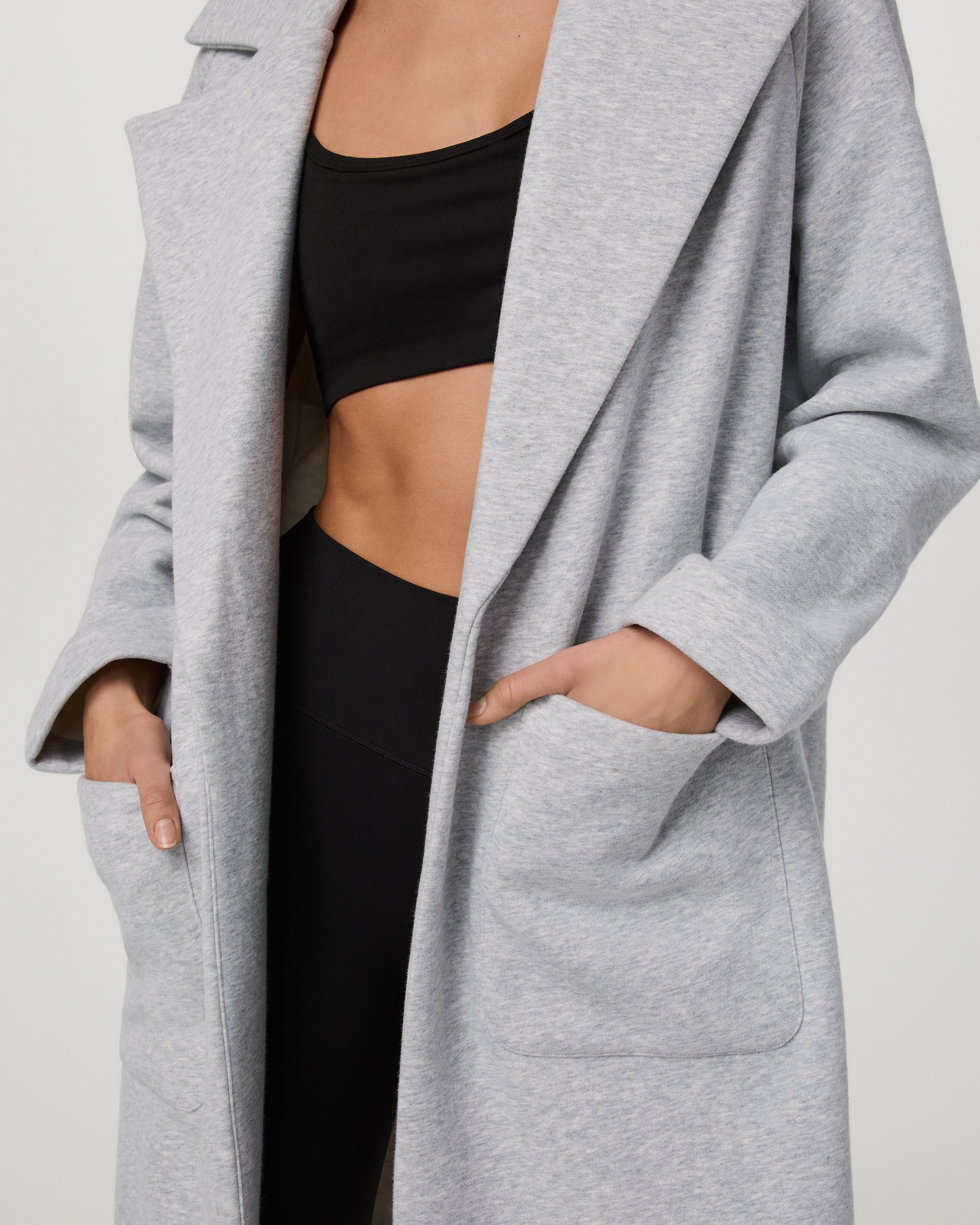 Restore Trench Coat | Light Heather Grey - Image 4