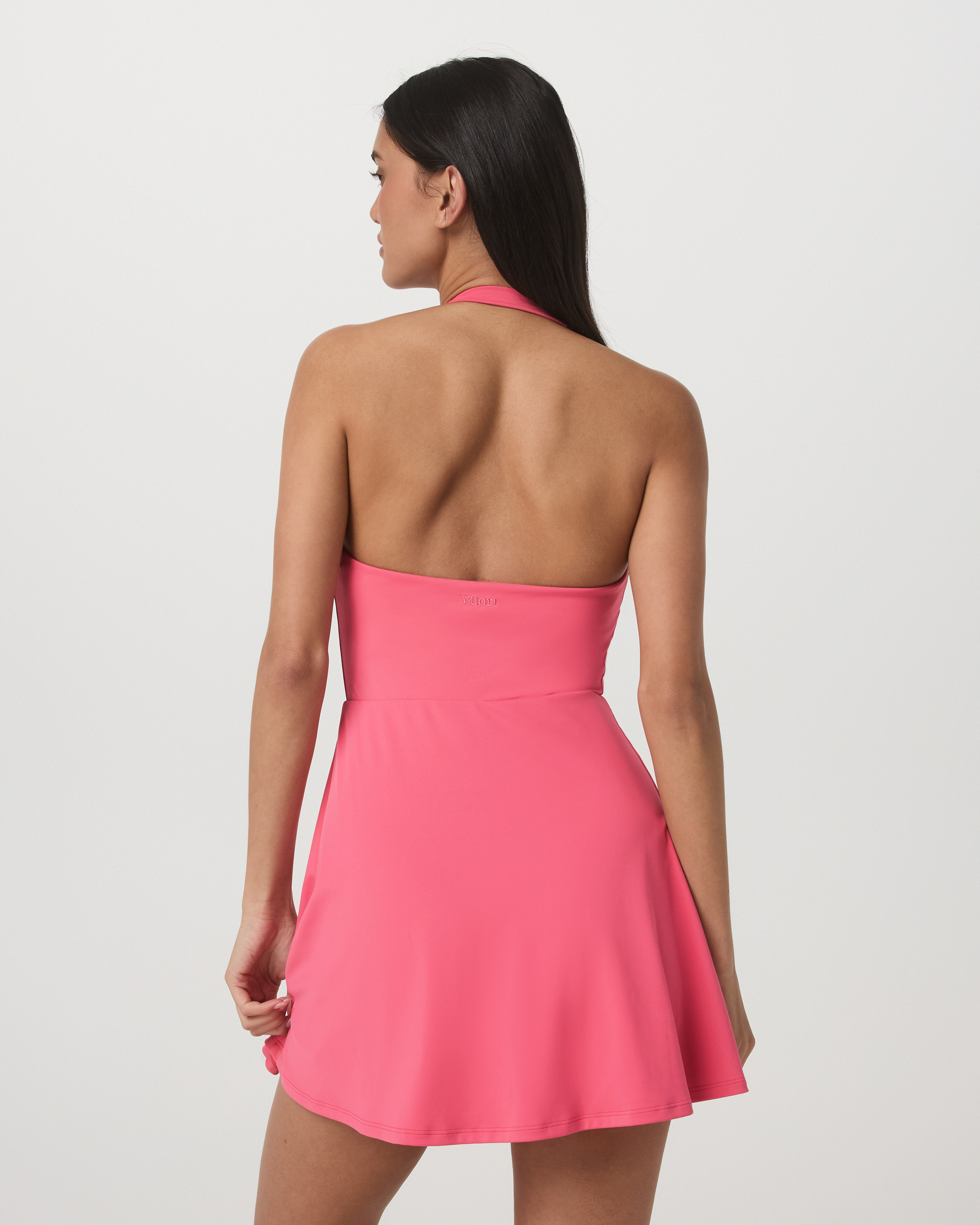 Tiebreak Halter Dress | Sunset Pink - Image 3