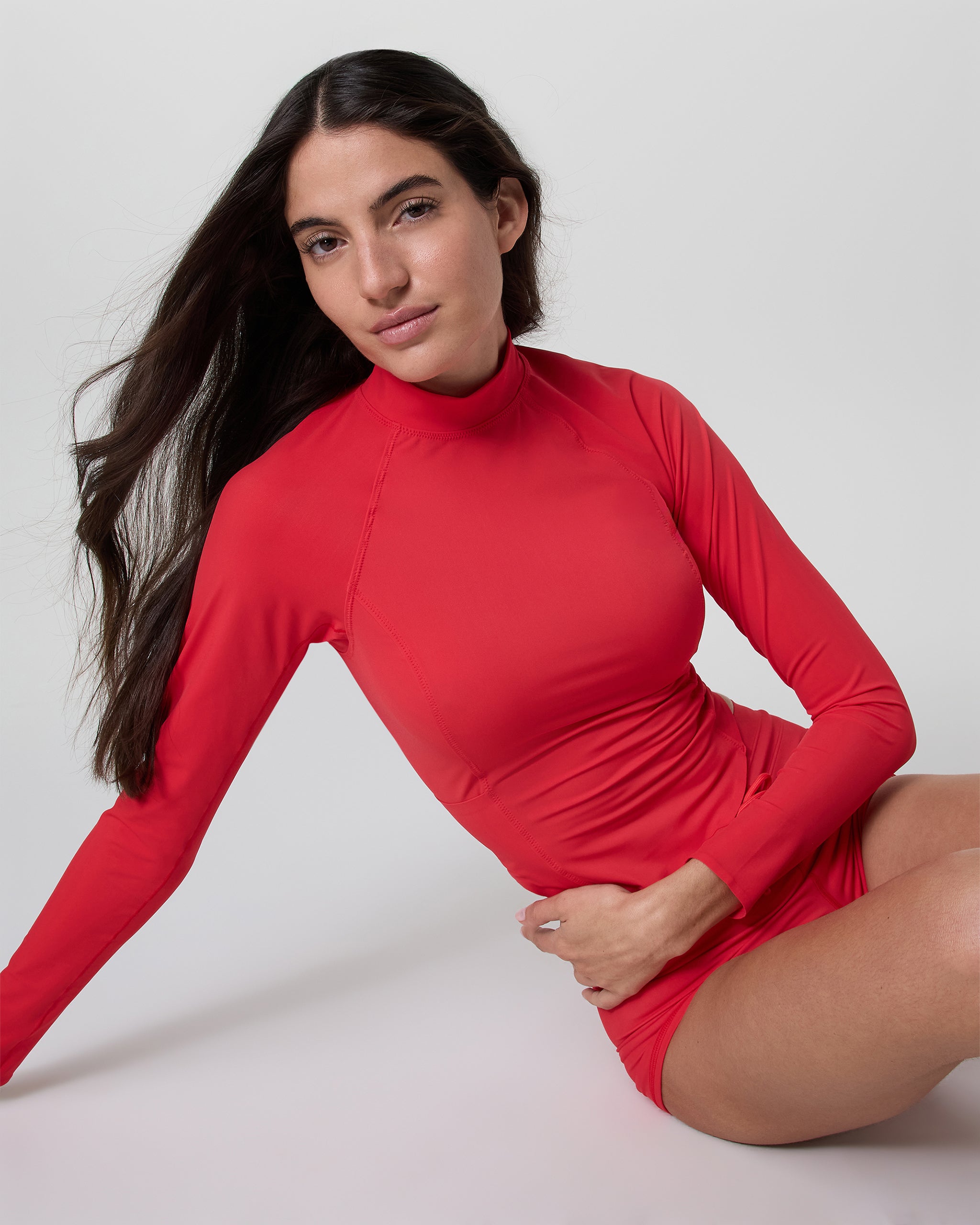 Long Sleeve Crush Rashguard | Bright Red - Image 5