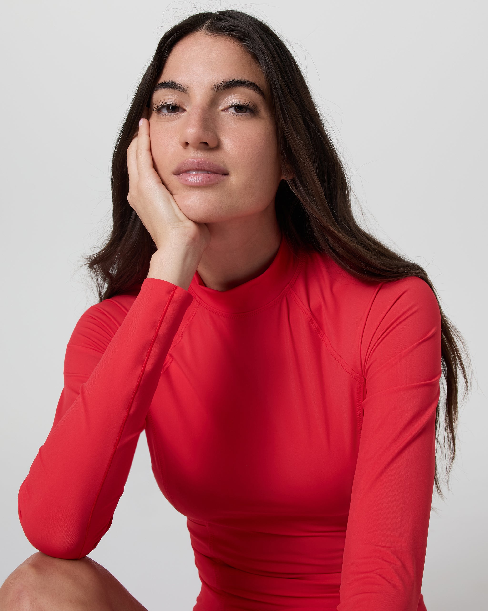 Long Sleeve Crush Rashguard | Bright Red - Image 4
