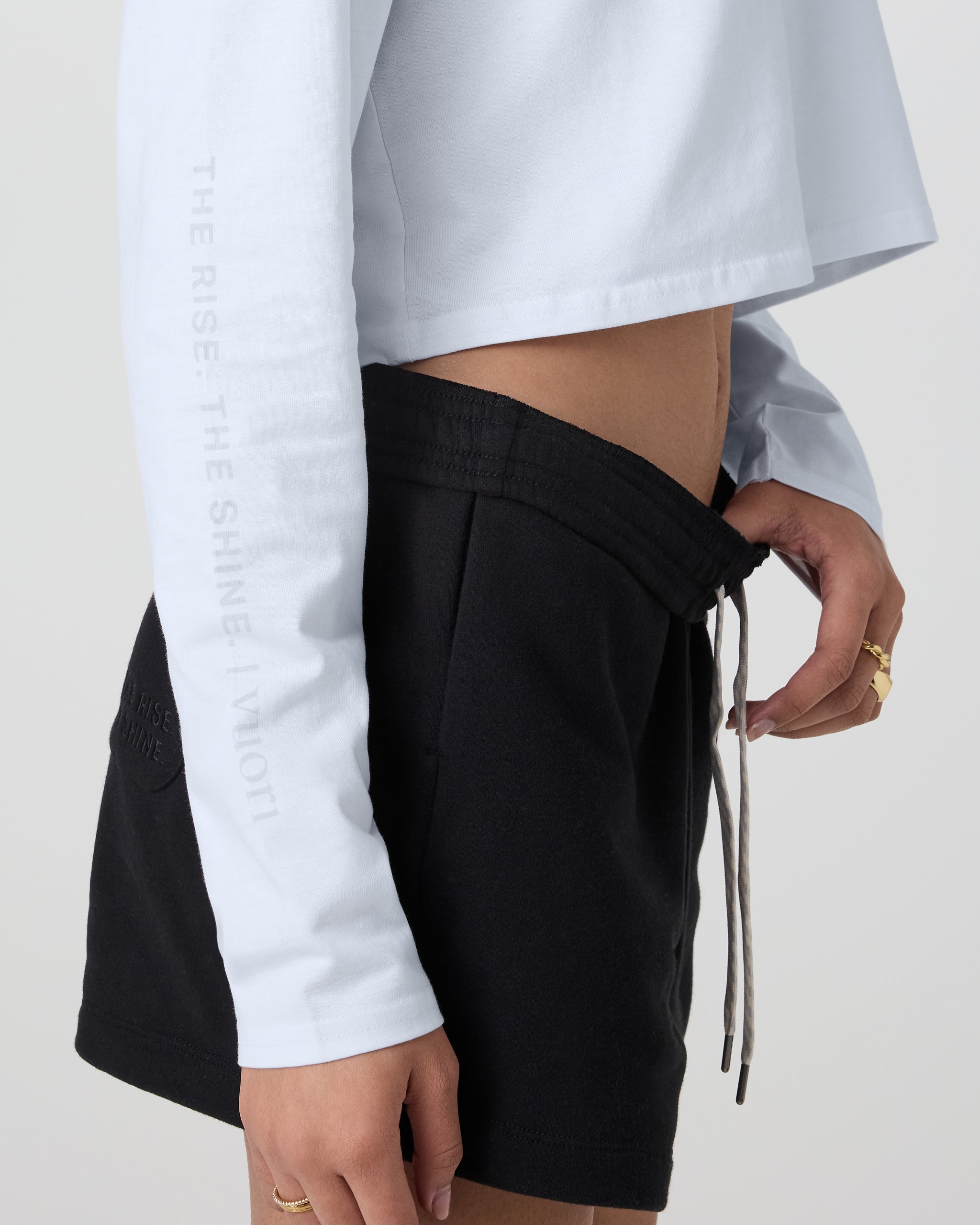 The Rise The Shine Long Sleeve Tee | White - Image 2