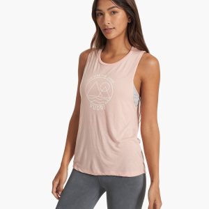 The Rise The Shine Tank | Peach Heather
